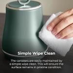 Renaissance Set of 3 Storage Canisters in Green