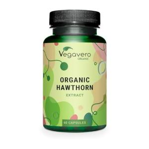 Vegavero Organic Hawthorn Berry Capsules, 2800 mg