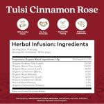 Organic Tulsi Cinnamon Rose Herbal Tea, 18 Bags