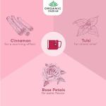 Organic Tulsi Cinnamon Rose Herbal Tea, 18 Bags
