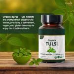 Organic Tulsi Tablets - Holy Basil 120 Count