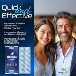 BlueAgra Ginseng Tablets for Men's Vitality, 100 mg