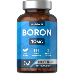 Boron 10mg High Strength Vegan Tablets - 180 Count