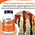 Now Foods Boron 3mg 250 Vegan Capsules
