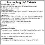Boron 5mg Vegan Tablets - 90 Count
