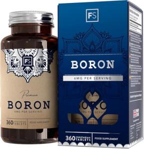 High Strength Vegan Boron Supplements - 360 Tablets