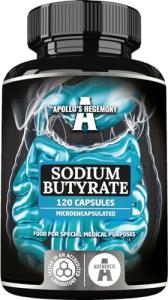 High Dose Sodium Butyrate, 570 mg - 120 Capsules