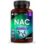 NAC N-Acetyl-Cysteine 600mg Vegan Capsules 180 Count