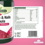 Hair, Skin & Nails Support – Vegan Formula Tablets