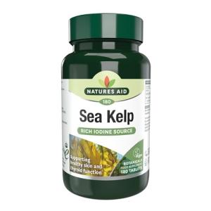 Nature's Aid Sea Kelp Tablets for Thyroid Support