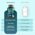 Iodine Tablets 400mcg - Vegan Non-GMO 365 Count