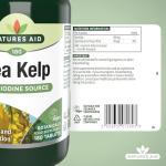 Nature's Aid Sea Kelp 187mg - Vegan Iodine Support