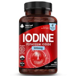 High Strength Vegan Iodine Tablets - 180 Count