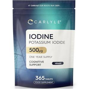 500mcg Iodine Tablets | 365 Vegan High Strength