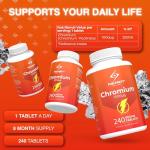 Chromium Picolinate 1000mcg - Reduces Sugar Cravings