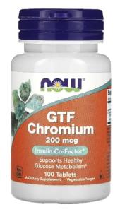GTF Chromium 200mcg for Healthy Blood Sugar