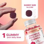Vitamatic Chromium Picolinate Gummies 1000 mcg - Raspberry