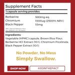 Nutripact Berberine with Chromium & Black Pepper Capsules