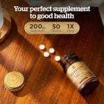 Solgar Yeast-Free Selenium 200 µg Tablets, 50 Count