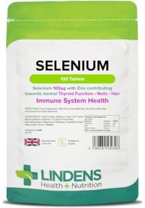 Lindens Selenium 100mcg & Zinc Tablets, 100 Count