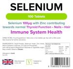 Lindens Selenium 100mcg & Zinc Tablets, 100 Count