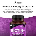 Biotin Hair Growth Vitamins with Zinc & Selenium