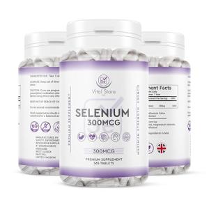 Selenium 300MCG - 365 Tablets for Immunity Support