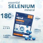 Selenium 200mcg with Vitamins A, C, E - Vegan Tablets