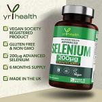 Selenium 200mcg Tablets for Immune and Thyroid Health