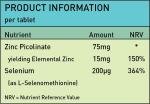 Zinc & Selenium 120 Tablets for Immune Support