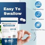 High Strength Chelated Manganese Supplement, 60 Tablets