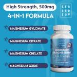 Grounded 500mg 4-in-1 Vegan Magnesium Tablets