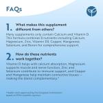 Calcium, Magnesium, Zinc & Vitamin D3 – 365 Pills