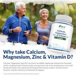 Zinc Calcium Magnesium Vitamin D Supplement - 365 Tablets