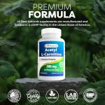 Acetyl L-Carnitine 500 mg - 120 Capsules