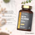 Beta Alanine 1500mg Vegan Capsules - 120 Count