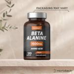 Beta Alanine 1500mg Vegan Capsules - 120 Count