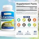 Best Naturals L-Carnitine 1000mg, 60 Caps