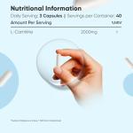 L-Carnitine Capsules 2000mg | Vegan & Gluten-Free