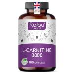 High-Strength L-Carnitine 3000mg Capsules for Energy