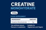 Pure Vitality Creatine Monohydrate Powder - 450g