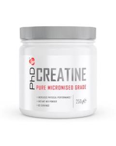 PhD Nutrition Micronised Creatine Monohydrate Powder, 250g