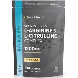 L Arginine & L Citrulline 1200mg Vegan Capsules