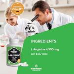 High Strength L-Arginine 4500 mg - 360 Capsules