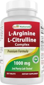 L-Arginine L-Citrulline Complex 1000 mg Tablets