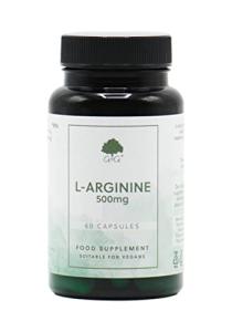 L-Arginine 500mg Vegan Capsules - 60 Count