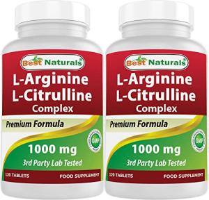 Best Naturals L-Arginine & L-Citrulline 1000 mg 120 Tablets