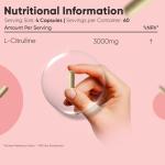 L Citrulline 3000mg - Vegan Capsules, 240 Count