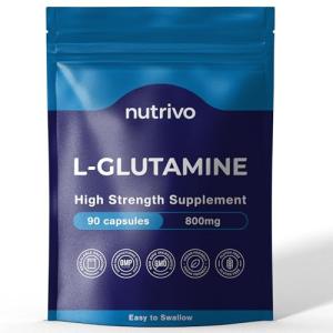 L-Glutamine Capsules 800mg for Muscle and Gut Health