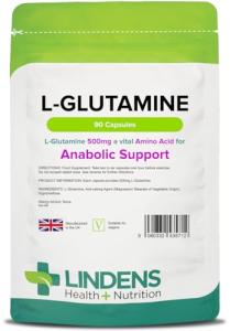 Lindens L-Glutamine 500mg - Muscle Recovery Capsules